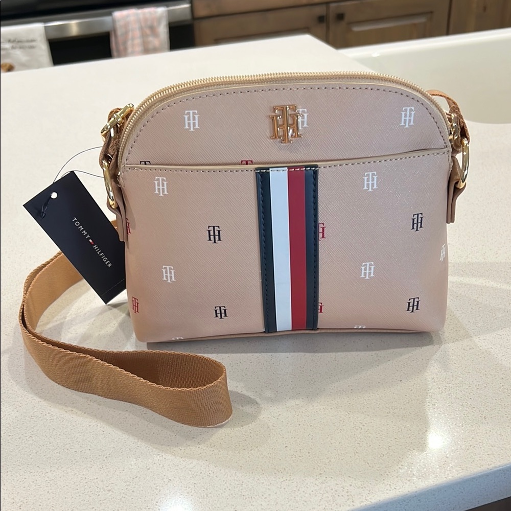 Tommy Hilfiger Tan Crossbody Bag